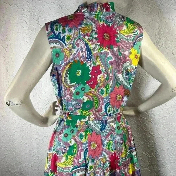 Talbots Floral Sleeveless shirt dress - Picture 4 of 10